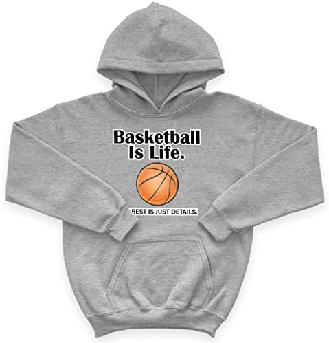 Košarka je Life Kids 'Sponge Fleece Hoodie - Sport Dečija Hoodie - Cool Graphic Hoodie za decu