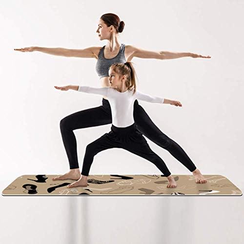 DJROW yoga Mat Fashion woman Shoes Pattern natural Pilates Vježba Mat Eco Friendly Gym mat Thickness 1/4