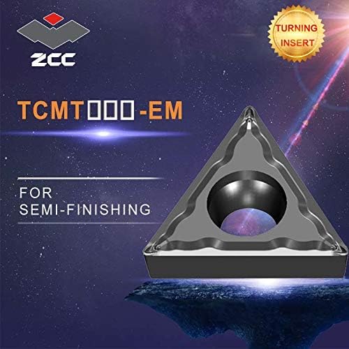 FINCOS CNC umetci 10kom / lot TCMT110204-EM TCMT110208-EM tokarski alati za sečenje premazani cementirani karbidni umetci za okretanje završna obrada čelika - : TCMT110208-EM, ugao: YBG202)