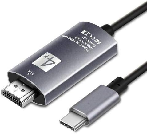 Boxwave Cable kompatibilan sa CredeevZone RG35XX - SmartDisplay kabl - USB tip-c do HDMI, USB C / HDMI kabel za CredevZone RG35XX - Jet Black