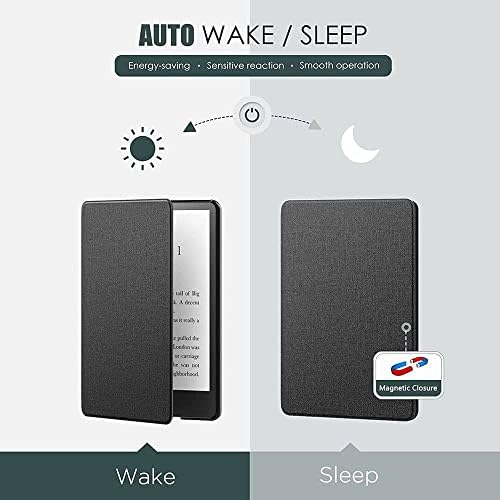 JNSHZ 2021 Novi Kindle Paperwhite 5 poklopac potpis izdanje 11th Gen 6.8 inčni magnetna tkanina Smart e-čitač poklopac sa Auto Sleep / Wake Smart, siva