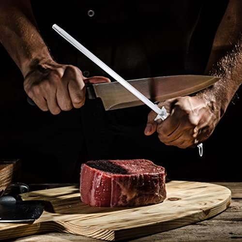 Hemoton 2pcs Honing Steel nož oštrenje čelik oštrenje štap volfram karbide oštrač za Honing nož oštrice Chef noževi orezivanje makaze vrt alata