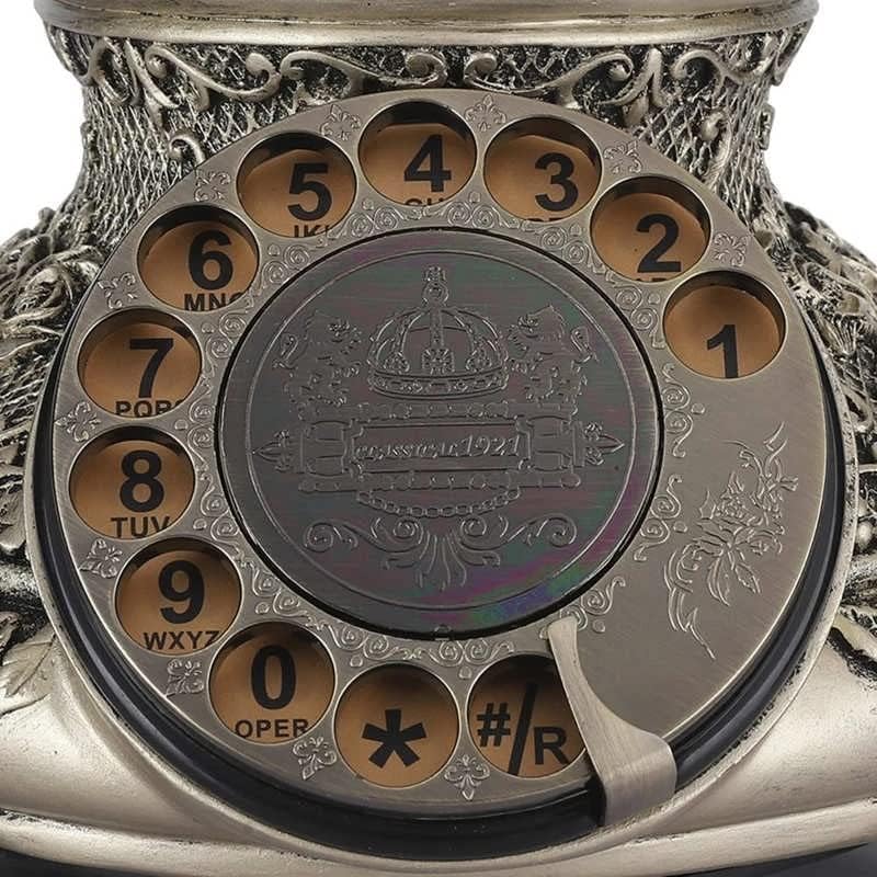 MJWDP Rotate Vintage Fiksni telefon Revolve Count Antique Telefoni fiksna telefona za uredski hotel