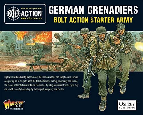 Njemački grenadiri Starter Army 1:56 kompleti plastičnih modela Wargaming vojske iz Drugog svjetskog rata