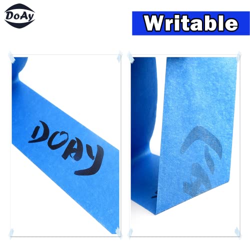 Doay Blue Painters traka 2 2 3 x 45 metara, slika za farbanje i maskiranje - jednostavno i čisto uklanjanje - upotreba više površine - ISO 9001 Kvaliteta širom svijeta - ne ostavlja ostatke iza sebe.