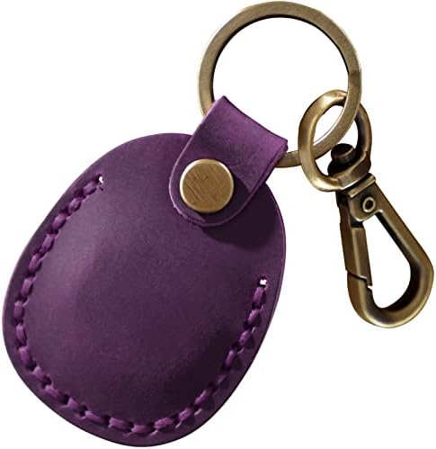 Kožni Airtag držač sa privjeskom za ključeve, prijenosni ručno rađeni držač zračne oznake od prave kože sa privjeskom za ključeve