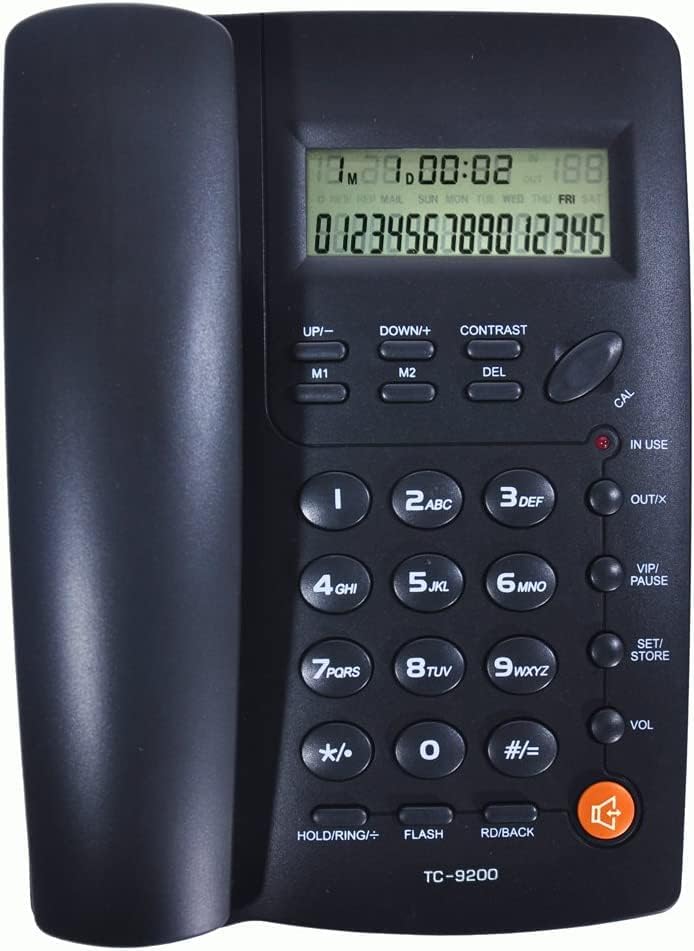 Corded Telefon, TC-9200 Black Hands Besplatni ID pozivatelja Fiksni fiksni telefon za porodični / poslovni ured / hotel