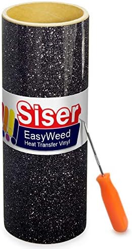 Siser Glitter toplotni zato štor za toplinu Vinyl Roll 3FT X 10 Roll, uključujući alat za kovanje od nehrđajućeg čelika