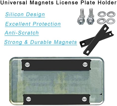 2 pakovanje premium gumene obložene magnetske tablice, magnetna oznaka, demo testni pogon, prodavač automobila Magnet Bar Licenc Ploča
