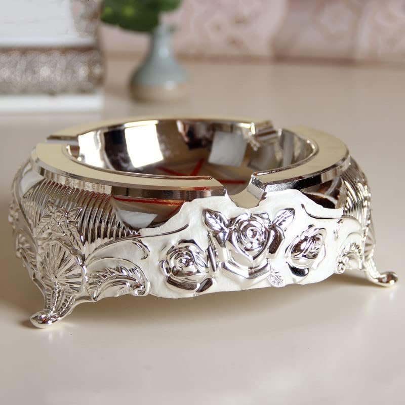 Europski ornamenti za pepelu za pepelu daju poklone zlato srebrna dnevna soba čajnik hotel ashtrays desktop ukrasi A3-19x7cm