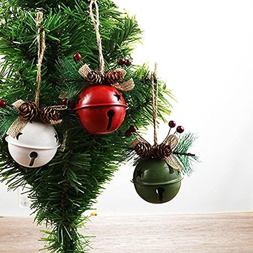 Wkqifeil 2pcs Božićni zanati za Christmas Privjesak Božićno zvono ukrase