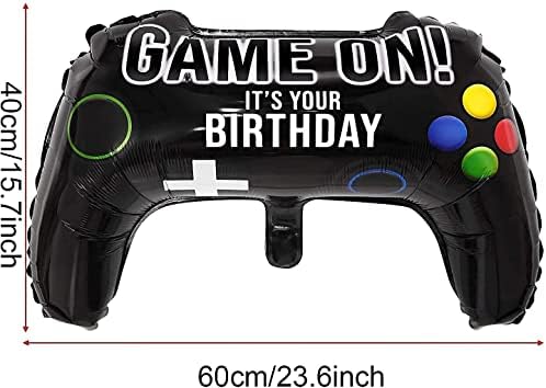 4 pakovanja balona za video igre, 23,6 x 15,7 inča igra na balonima kontroler za Video igre Aluminijumska folija balon za rođendansku