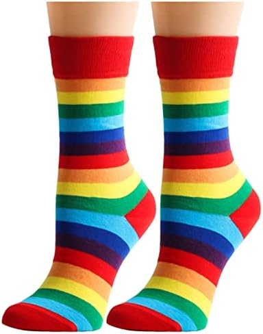 Koljena visoke čarape za žene novost meka & amp; rastezljiv Casual Crew čarape meka slatka božićno drvo termo čarape za žene