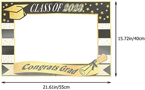 Didiseaon Photo Booth Frame velika veličina diplomski okvir za fotografije 2023 diplomski Photo Booth rekviziti Grad Congrats klasa