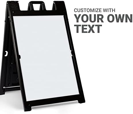 GOTPrint Custom Frame znak | 24 x36 dizajn Vaš znak Dodaj tekst / sliku / logo | Siglicade na otvorenom sendvič ploča sklopivi pločnik