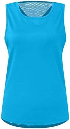 Vrhovi rezervoara za žene za žene Split Racerback Trgovinske košulje Otvoreno unatrag Yoga teretana Fitness Plus size Mekana odjeća