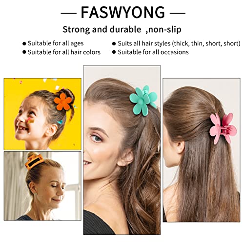 Faswyong 8 boja kopče za kosu, kopče za kosu za žene, guste kopče za kosu,kopče za kosu, kopče za kosu koje se čvrsto drže djevojke