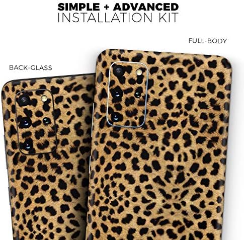 Dizajn Skinz Narančasti gepard Krzno uzorak Zaštitni vinilni naljepnica Zamotavanje kože Kompatibilno je sa Samsung Galaxy S20