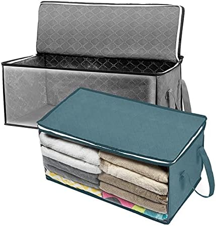 Shijuer Storage Torbe za pohranu prekrivača, kutije za odlaganje odjeće s poklopcima, ormarima za pohranu ormara, vlažnim opterećenim