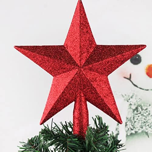 KINANGEL ROTIGTIDSTI 4 kom božićna stabla Topper Glitter Tree Star Privjesak Božić Tree Star Hat Ornament za božićno drvce Kućni odmor