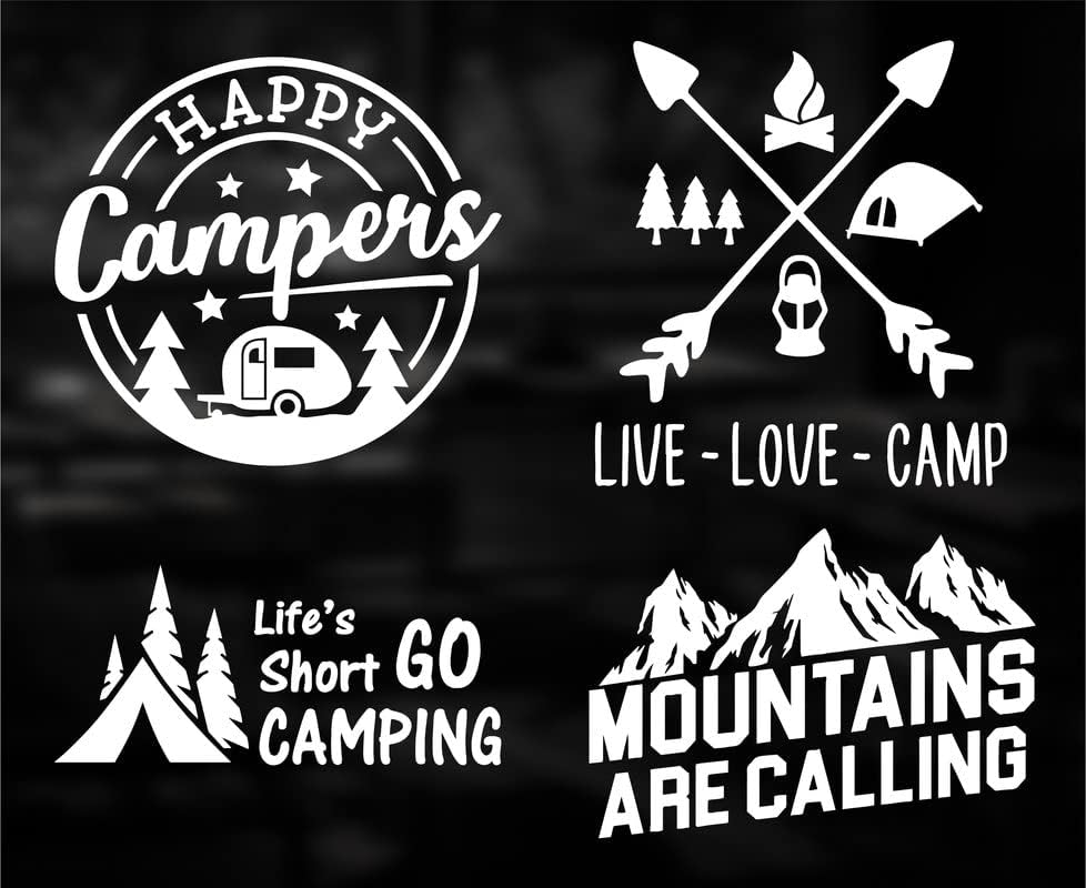 Liam Carlton Camping Lover Decal Vinil naljepnice Automobili Kamioni Vili zidovi Nosači laptop vrata Prozori Skejtboard Tablet bijeli