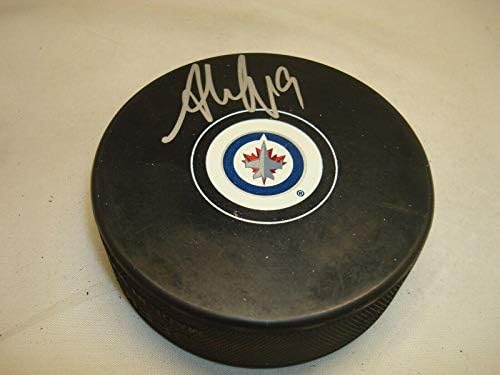 Andrew Copp potpisao Winnipeg Jets Hockey Puck sa autogramom 1D-autogramom NHL Paks