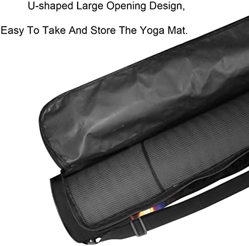 RATGDN Yoga Mat torba, paljenje vodenog kruga Vježba Yoga Mat Carrier full-Zip Yoga Mat torba za nošenje sa podesivim remenom za žene