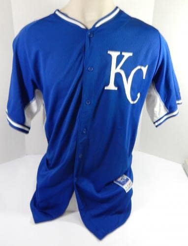 Kansas City Royals 57 Igra Rabljeni Plue dres Spring trening Bat Practice 48 7 - Igra Polovni MLB dresovi