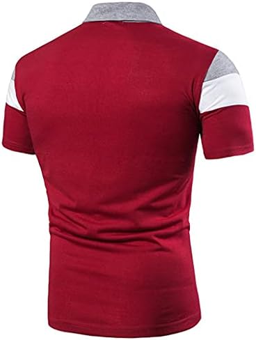 Nyybw muške polo majice kratki rukav - okrugle majice casual bolovni blok Tenis majica Redovna fit modna dizajnirana majica