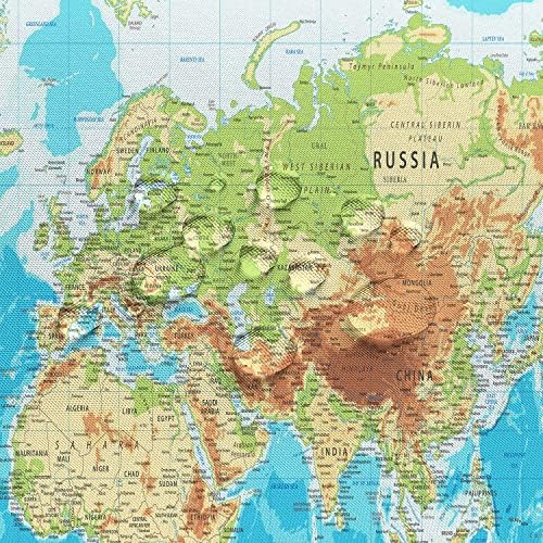 Svjetska karta za zavjese za tuširanje, Zemlja Severna Amerika Evropa Afrika Globe Geografija Edukativni tuš Curring Set, putni film