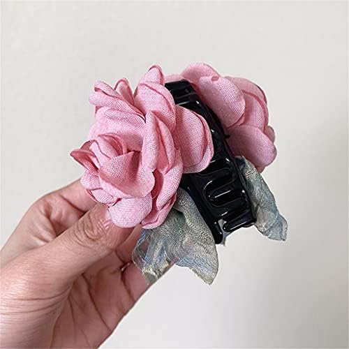 GSDNV Retro Elegant Clip Headdress Hairpin Grab Clip Net Celebrity Temement Temperament Fairy Cvijeće Nakit