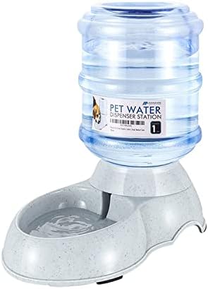 Flexzion Automatski dozator posude za pseću vodu za mačke za kućne ljubimce - gravitacioni ulagač za mačke Auto Replenish Waterer Zdjela za piće stalak za posude za flaše sa fontanom