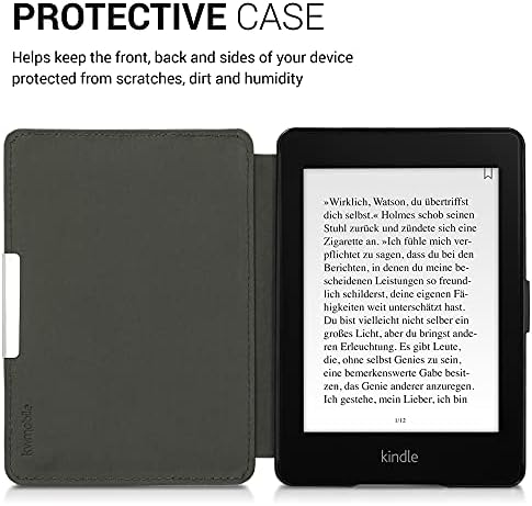 kwmobile futrola kompatibilna sa Kindle Paperwhite - futrolom za Pu e-čitač-Aurora tirkizna / plava / crna