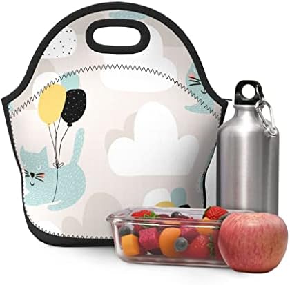 SEIJY slatke torbe za ručak za djecu djevojke žene kutija za ručak školski piknik kampovanje voće pića Organizator torbe torbe mačke