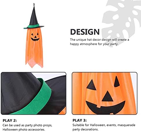 ABOOFAN Halloween šešir viseći ukras Halloween Pumpkin Ghost Site Layout Festival Scene Layout Halloween dekorativni šešir rekvizit