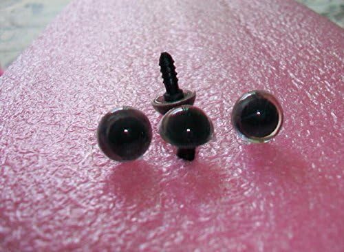 50pcs crna i čista plastična sigurnosna kristalno oči DIY šivanje gumba za zavlačenje dječje lutke oči za medvjed lutke lutke životinje punjene igračke