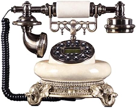 Retro Vintage fiksni telefon, europski stil Telefon ožičeni fiksni telefon ID telefon ID Telefon za dom i ured ukrasni antički telefon