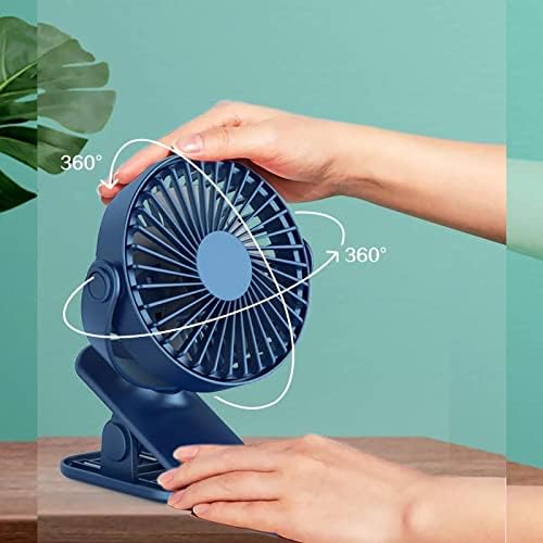 Ventilatori Mini USB Clip na ventilatoru, ventilator za stol 360 ° Rotacija prenosni ventilator sa jakim protokom zraka za vanjsku / zatvorenu bebu turističku kancelariju Camping Green