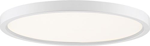 Quoizel OST1715W periferiji moderni Super Flush Mount plafon rasvjeta, 1-svjetlo, LED 30 Watts, Fresco