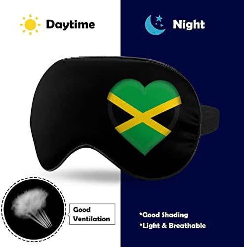 Jamajčka zastava Spava za spavanje za spajanje zastava maska ​​Slatka sjemena za oči Smiješna noćna pokrivača s podesivim kaišem za