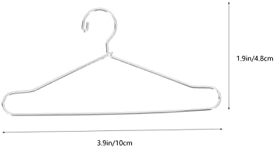 Kabilock vešalica za vuču lutka nosač za sušenje: Hanger Weideel Hanger 25pcs 100mm mačja haljina haljina haljina haljina haljina odjeća za dodatnu stalku za dodatnu odjeću