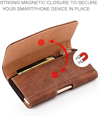 Kožna torbica s smeđom novčanicom noseći futrola za nošenje futrole za iPhone 14 Plus, 14 pro max, 13 pro max, 12 pro max, 11 pro