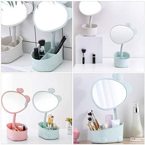 Cabilock stolno ogledalo za šminkanje ogledalo za šminkanje sa odlaganjem žirafa kozmetika ogledalo za šminkanje Organizator kutija desktop pribor za toaletni sto plavo ogledalo za šminkanje