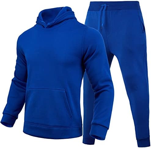 Larisalt Hoodies za muškarce pakovanje, stakla za muškarce duksevi za muškarce muške trenerke 2 komada s kapuljačom jogging sportski odijelo