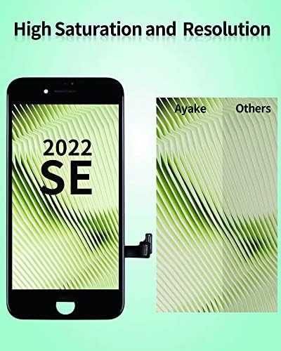 Ayake za iPhone SE 2022/SE3 zamjena ekrana, dodirni digitalizator i LCD ekran Asselmbly za iPhone SE 2022 4,7 inča sa kompletima alata A2783, A2595, A2785, A2782, A2784