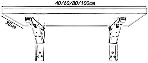 PIBM stilski jednostavno jednostavno zidni nosač plutajući nosač polica Sklopivi multifunkcijski trokutasti nosač otporni na trokutasti nosač od nehrđajućeg čelika uštede prostor, 4 veličine, bijele boje,