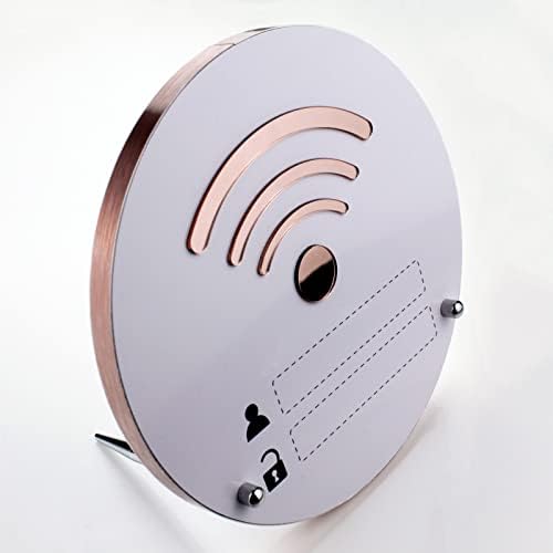 Bilygelwarwof Funny WiFi lozinka za goste za goste, kreativni desktop radne površine WiFi znakovi minimalističke Amerikanke