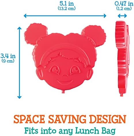 Daniel Tiger Tvrdi paket za led 3 PK- Miss Elaina -Fits Lako u dječjoj kutiji za ručak, Bento, izolirana torba -Slim laganim dizajnom
