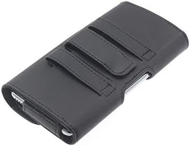 Crna PU kožna bočna poklopac zaštitna torbica za kaiš kaiš za kaznu W petlje za AT & T Alcatel Tetra - AT & T iPhone x