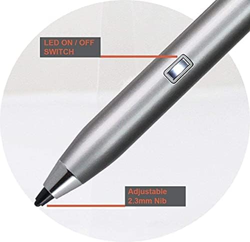 Bronel srebrna fina tačka digitalne aktivne olovke - kompatibilan sa Microsoftovim površinskim laptopom 4